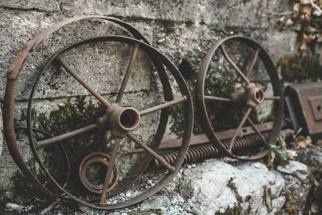 Old Car Wheels